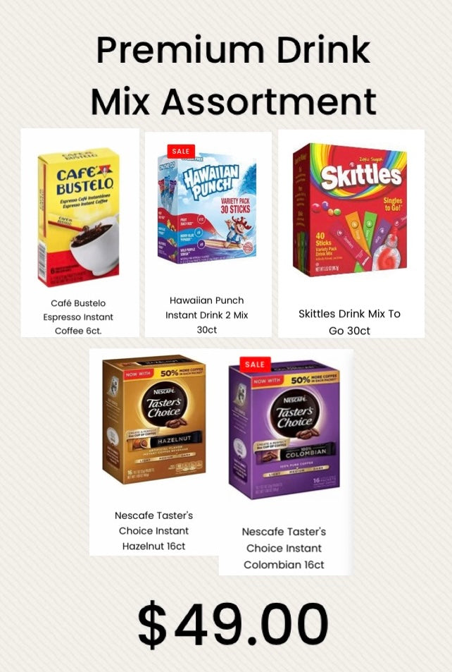DMA7 - NEW Package! Premium Drink Mix Assortment