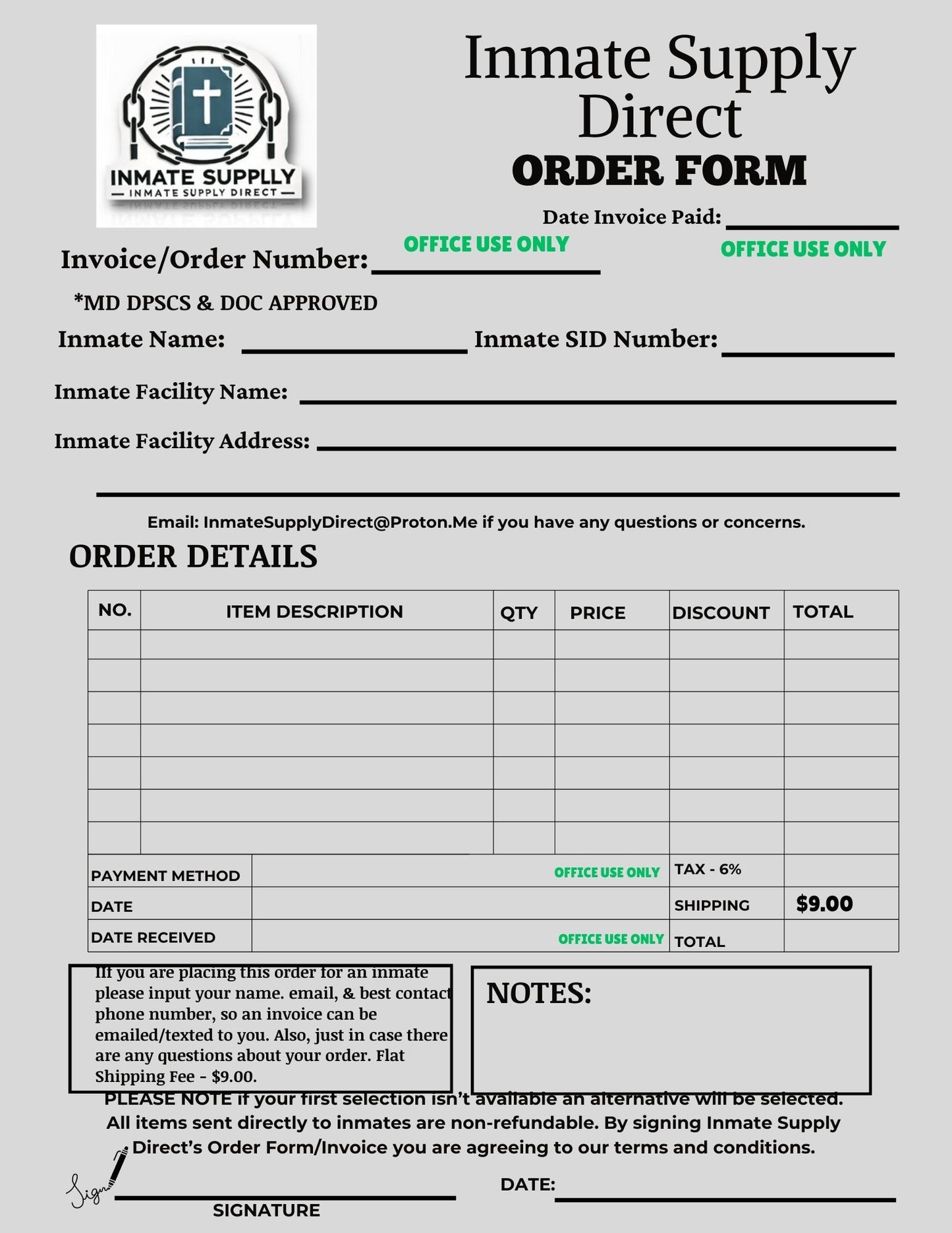 Inmate Supply Direct Catalog -